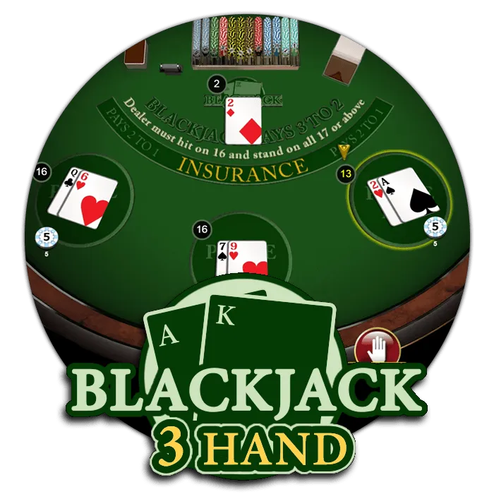 Blackjack 3 Hand - TROPICANA77